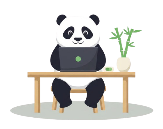 Panda VPN — панда за ноутбуком